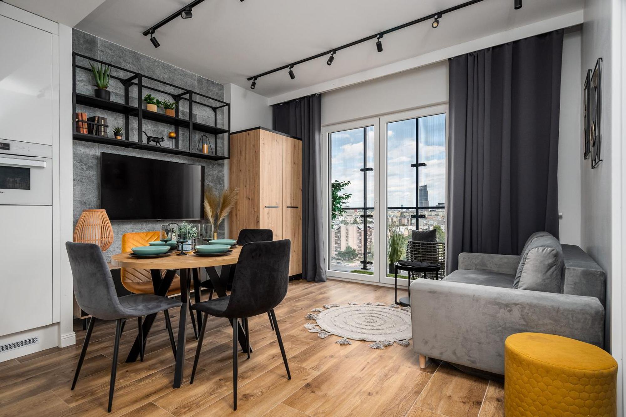 Wola Tower Deluxe Separate Bedroom With Free Garage - By Perfect Apart Warsawa Bagian luar foto