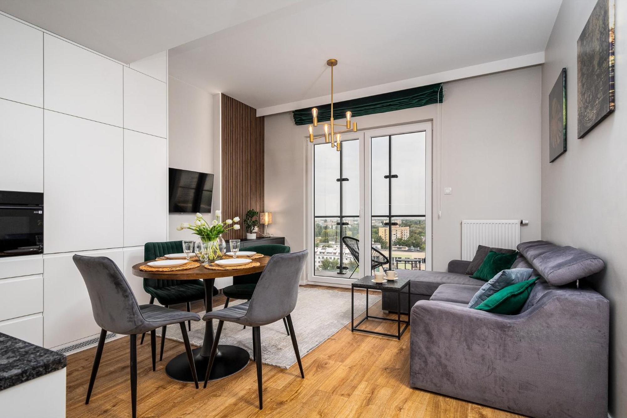Wola Tower Deluxe Separate Bedroom With Free Garage - By Perfect Apart Warsawa Bagian luar foto
