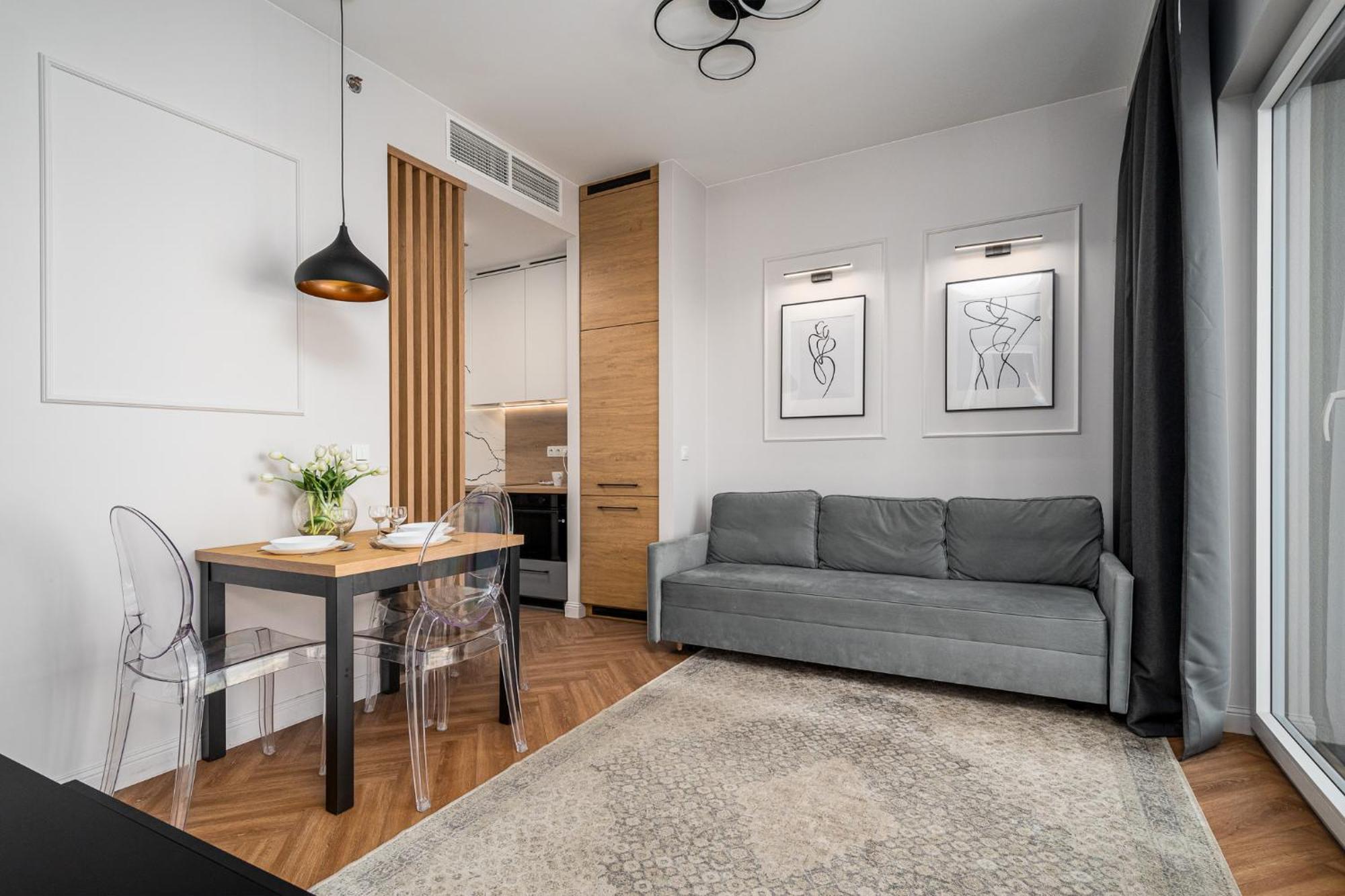 Wola Tower Deluxe Separate Bedroom With Free Garage - By Perfect Apart Warsawa Bagian luar foto